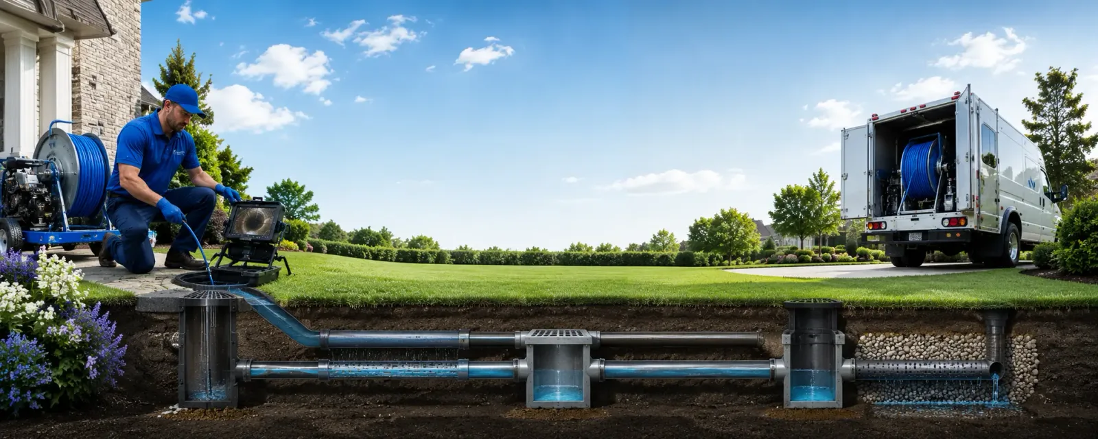 Outdoor drain cleaning information for Long Island, KS